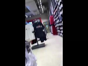 Priceless cameltoe video of hot girl in shoe store Picture 3
