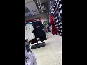 Priceless cameltoe video of hot girl in shoe store Picture 7