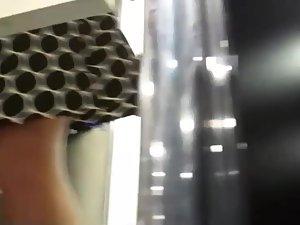 Price tag still hangs over her sexy ass Picture 2