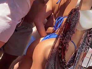 Hottest girl with perfect ass at a swimming pool party Picture 4
