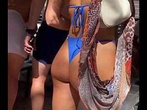 Hottest girl with perfect ass at a swimming pool party Picture 8