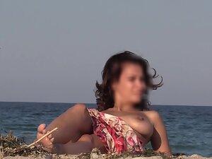 Gorgeous natural friends caught naked on the beach Picture 5