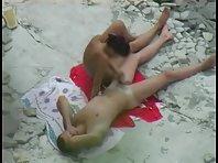 Couple making love at a beach Picture 2
