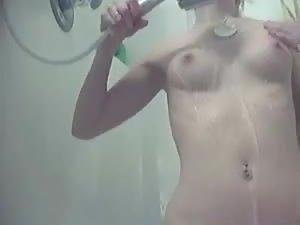 Teen girl shows her charms in a shower Picture 8