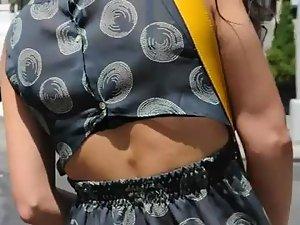 Seductive thong under her light dress Picture 2