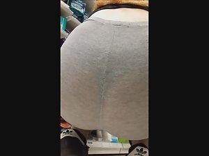 Ginger girl's thong caught by voyeur Picture 8