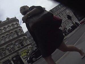 Upskirt and lots of unwanted butt flashing all over town Picture 6