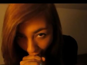 Sperm attack on cheeky girl's face Picture 2