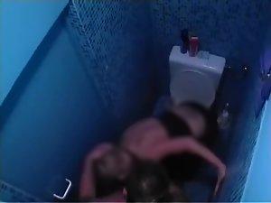 Voyeur caught couple fucking in the toilet Picture 2