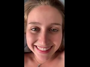 Sweet girl enjoys hard fucking and clit rubbing