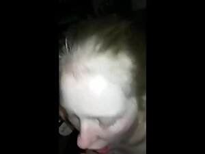 Skinny pale girl sucks off a very big dick Picture 8