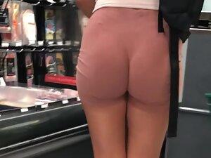 Pink shorts make her butt look like she is naked Picture 7