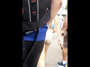 Tight small buttocks look yummy in shorts Picture 4