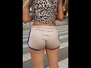 Tight small buttocks look yummy in shorts Picture 8