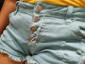 Wedgie in young ass and hint of cameltoe Picture 4