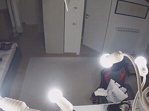 Spying on naked beauty in her apartment Picture 2