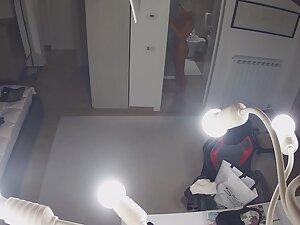 Spying on naked beauty in her apartment Picture 4