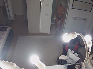 Spying on naked beauty in her apartment Picture 8