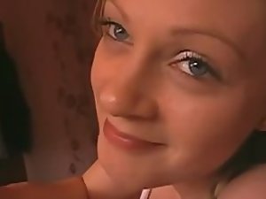 Teenage blonde smiles during anal sex Picture 1