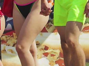 Slutty teen girl by the swimming pool Picture 3