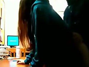 Security cam caught sex in the workplace Picture 1