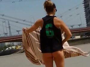 Waiting to see her hot ass on beach