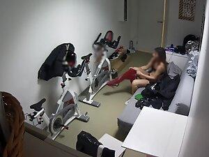 Spying on hot girl putting on fitness outfit Picture 4