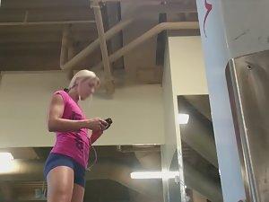 Fitness girl exercises legs and ass Picture 2