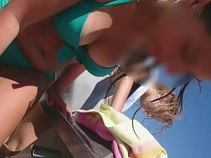 Sexy friend bends over in front of me