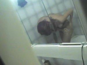 Girlfriend caught me filming her shower Picture 2