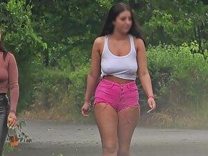 Hard nipples with no bra are making her unmissable Picture 7