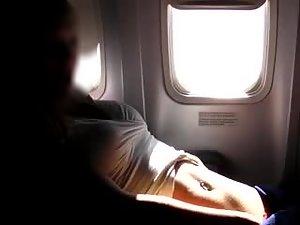 She reached the mile high club alone Picture 2