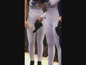 Hot hostess got a noticeable pussy piercing Picture 3