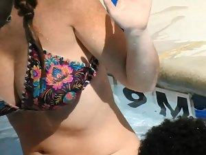Freckles on milf's big boobs Picture 4