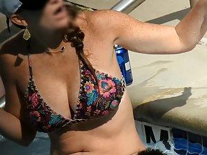 Freckles on milf's big boobs Picture 8