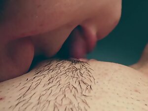 Pussy licking turned into art video