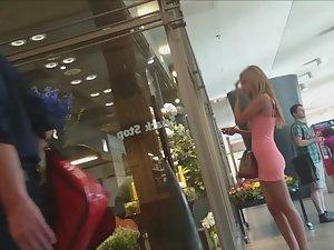 Perfect girl in miniature pink dress Picture 7