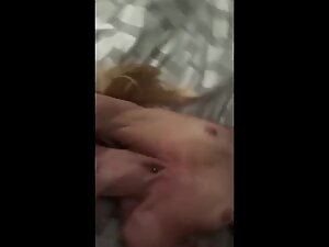 Two guys having a sex party with a slutty blonde in luxury apartment Picture 6