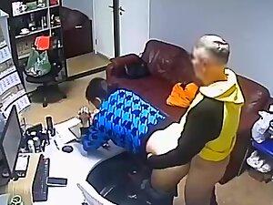 Hidden cam caught boss emptying his balls in his secretary Picture 8