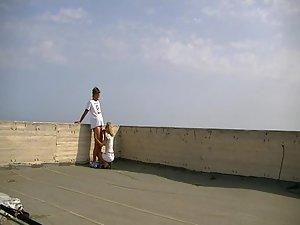 Sex on top of a skyscraper Picture 5