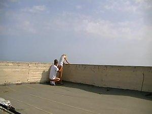 Sex on top of a skyscraper Picture 6