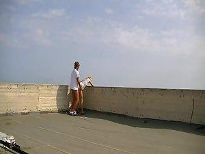 Sex on top of a skyscraper Picture 7