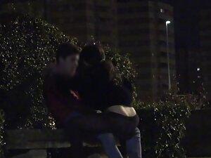 Dry humping caught at night by park voyeur Picture 1