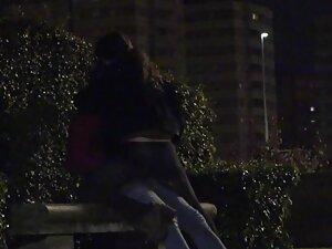 Dry humping caught at night by park voyeur Picture 2