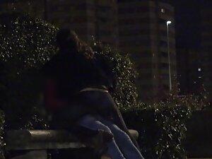 Dry humping caught at night by park voyeur Picture 3