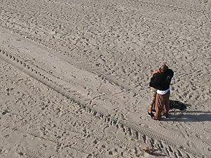 Black girl flashing tits to the voyeur's drone Picture 1