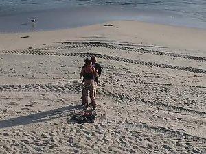 Black girl flashing tits to the voyeur's drone Picture 5