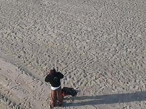 Black girl flashing tits to the voyeur's drone Picture 7