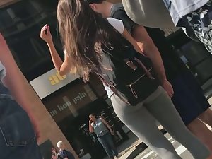 Voyeur caught perfect schoolgirl on street