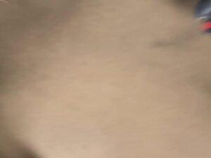 Fit girl in gym outfit is shopping for clothes Picture 4